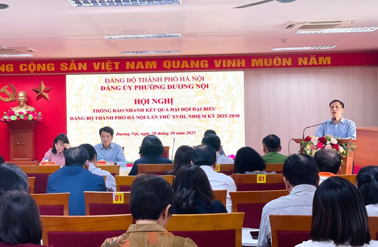 Phường Dương Nội quán triệt kết quả Đại hội XVIII Đảng bộ thành phố, định hướng hành động trong giai đoạn mới