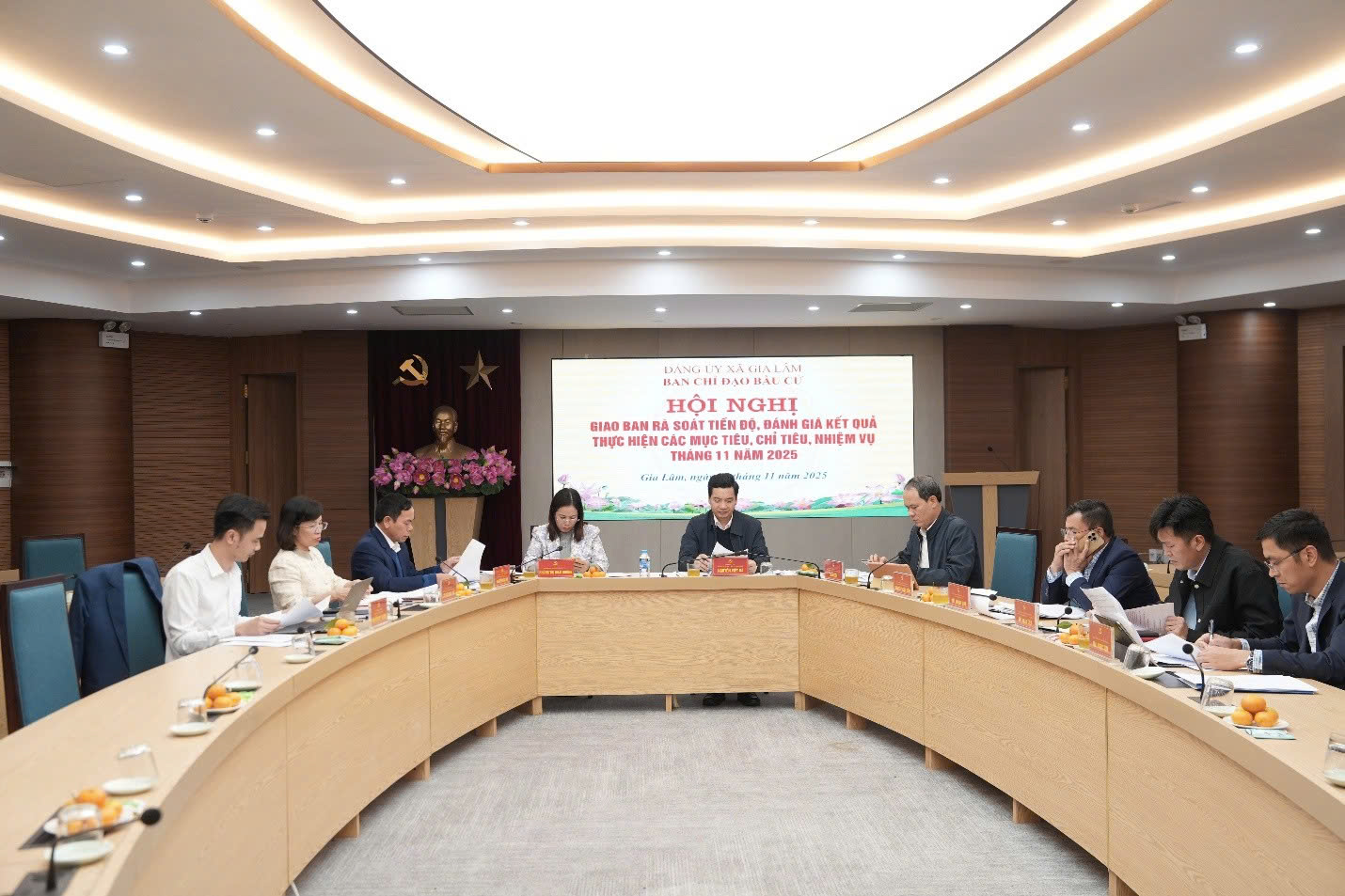 Hội nghị giao ban Ban Chỉ đạo bầu cử xã Gia Lâm: Rà soát tiến độ, bảo đảm triển khai đúng lộ trình