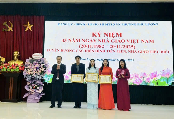 Phường Phú Lương tri ân đội ngũ nhà giáo, lan tỏa tinh thần đổi mới giáo dục trong giai đoạn phát triển mới