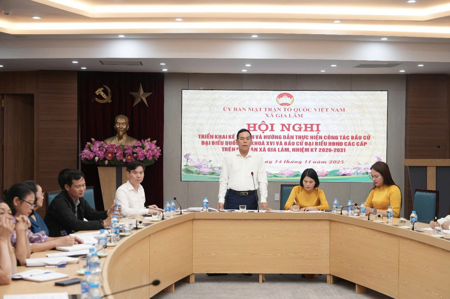Xã Gia Lâm triển khai công tác chuẩn bị bầu cử đại biểu Quốc hội và HĐND các cấp nhiệm kỳ 2026-2031