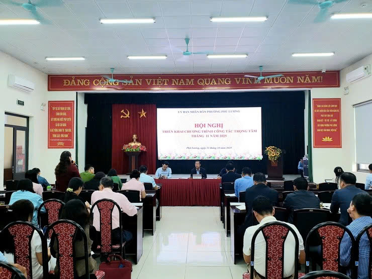 Phường Phú Lương triển khai nhiệm vụ trọng tâm tháng 11, tập trung nâng cao hiệu lực quản lý và chất lượng phục vụ nhân dân