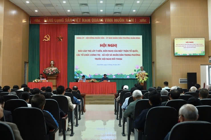 Phường Xuân Đỉnh đối thoại trực tiếp với nhân dân, tập trung tháo gỡ các vấn đề dân sinh bức xúc