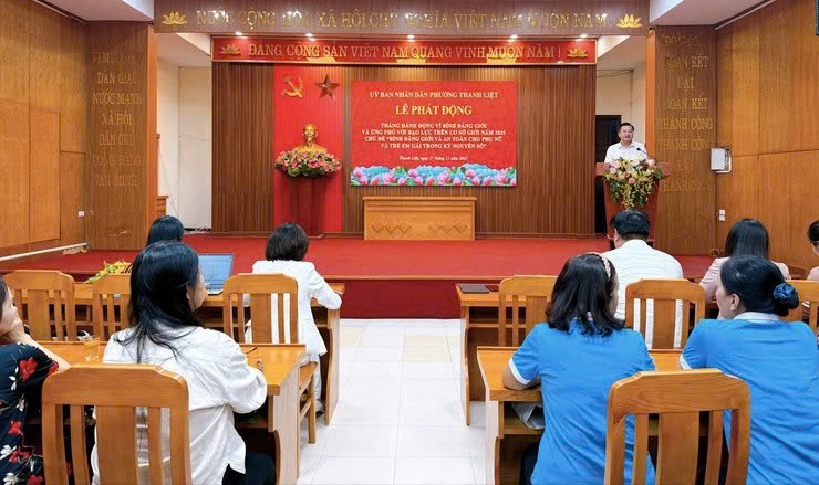 Phường Thanh Liệt phát động Tháng hành động vì bình đẳng giới, lan tỏa thông điệp bảo vệ phụ nữ và trẻ em trong kỷ nguyên số