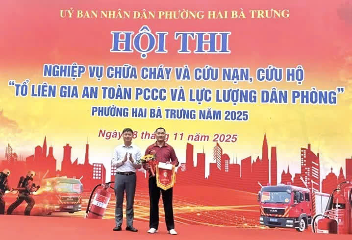 Phường Hai Bà Trưng tổ chức Hội thi nghiệp vụ PCCC, lan tỏa kỹ năng phòng ngừa cháy nổ từ cơ sở