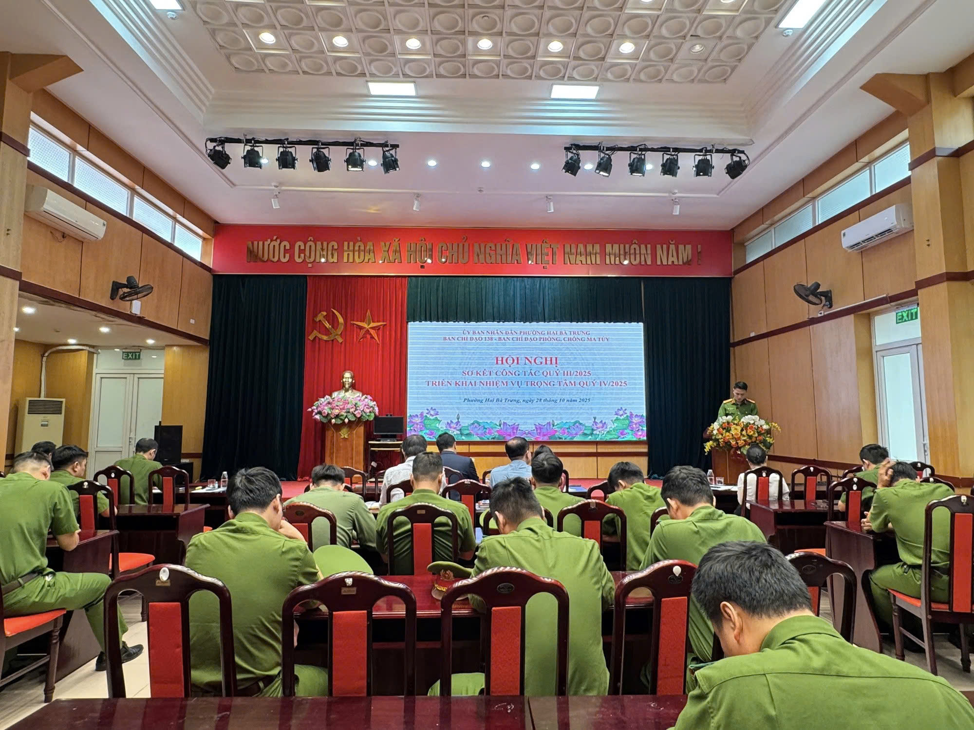 Phường Hai Bà Trưng sơ kết công tác phòng, chống tội phạm và xây dựng phong trào toàn dân bảo vệ an ninh Tổ quốc quý III