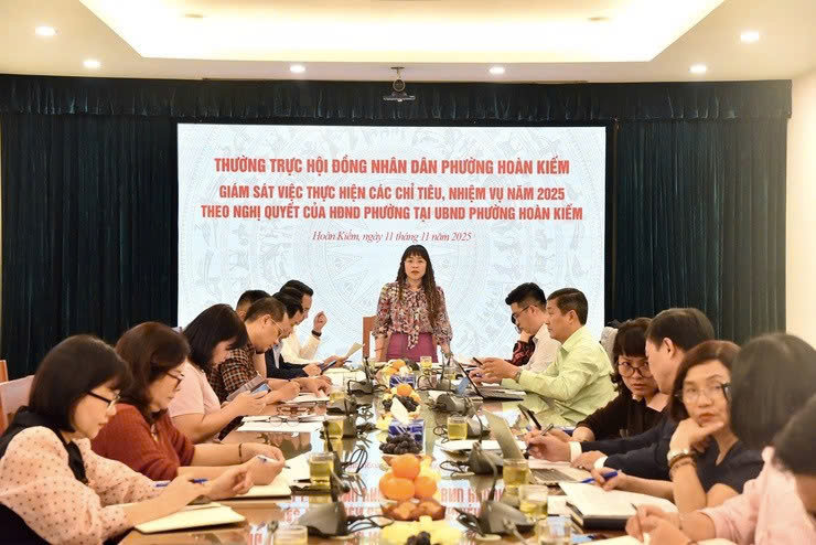 HĐND phường Hoàn Kiếm giám sát việc thực hiện Nghị quyết phát triển kinh tế – xã hội năm 2025