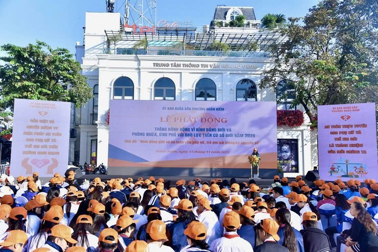 Phường Hoàn Kiếm phát động Tháng hành động vì bình đẳng giới và phòng, chống bạo lực trên cơ sở giới năm 2025