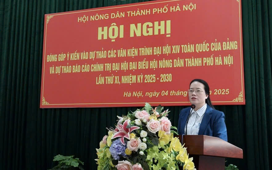 Hội Nông dân thành phố lấy ý kiến góp ý Văn kiện Đại hội XIV của Đảng và Đại hội Hội Nông dân thành phố nhiệm kỳ 2025-2030