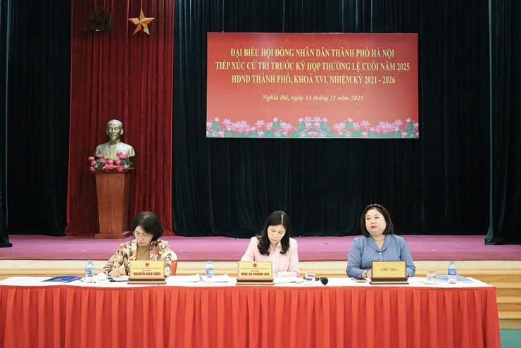 Cử tri Cầu Giấy, Yên Hòa, Nghĩa Đô kiến nghị nhiều vấn đề dân sinh tại hội nghị tiếp xúc trước kỳ họp HĐND thành phố