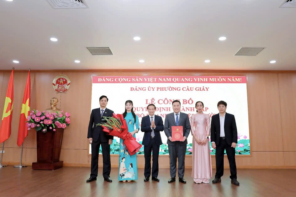 Phường Cầu Giấy thành lập Đảng bộ Doanh nghiệp, kiện toàn tổ chức Đảng theo mô hình chính quyền địa phương hai cấp