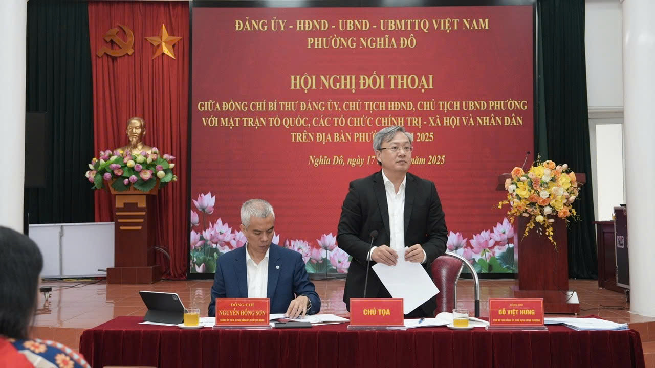 Phường Nghĩa Đô đối thoại trực tiếp với nhân dân, tập trung tháo gỡ các vấn đề dân sinh bức xúc