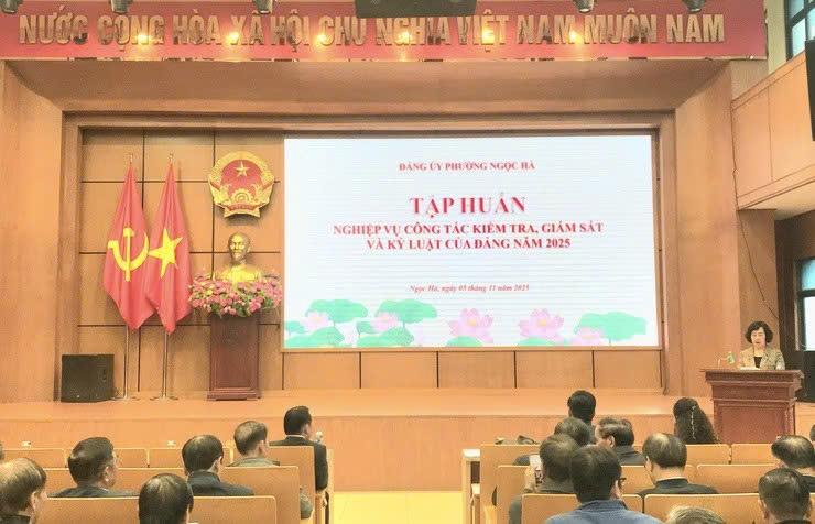 Phường Ngọc Hà bồi dưỡng nghiệp vụ công tác kiểm tra, giám sát đáp ứng yêu cầu xây dựng Đảng trong giai đoạn mới
