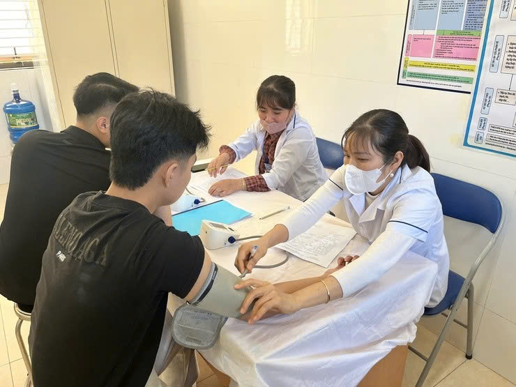 Xã Vật Lại tổ chức khám sơ tuyển nghĩa vụ quân sự bảo đảm chặt chẽ, đúng quy định