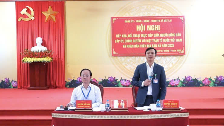 Xã Vật Lại đối thoại trực tiếp với Nhân dân, tháo gỡ vướng mắc sau khi vận hành mô hình chính quyền địa phương hai cấp