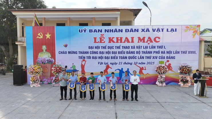 Xã Vật Lại khai mạc Đại hội Thể dục Thể thao lần thứ I, năm 2025