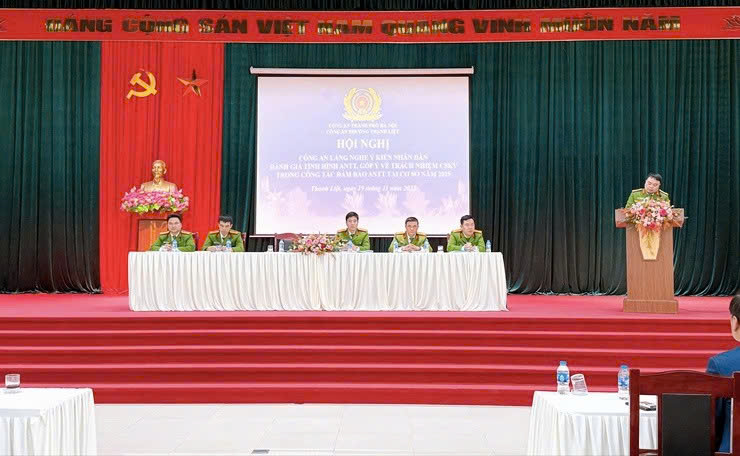 Công an phường Thanh Liệt lắng nghe ý kiến nhân dân, nâng cao hiệu quả công tác bảo đảm an ninh trật tự