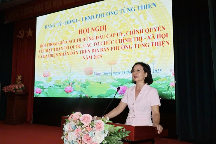 Phường Tùng Thiện đối thoại trực tiếp, tập trung tháo gỡ các vấn đề dân sinh bức thiết