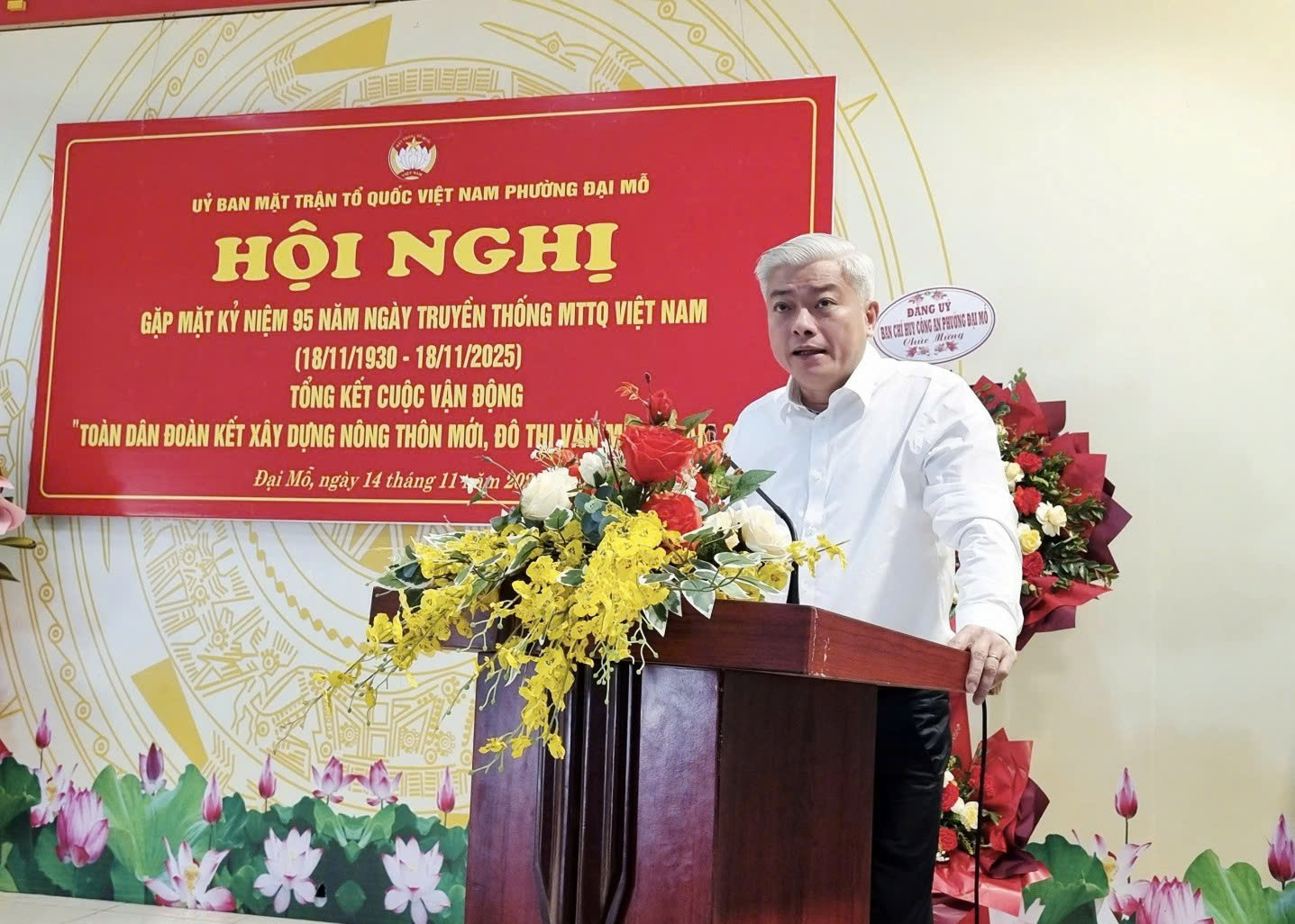 Phường Đại Mỗ lan tỏa sức mạnh đại đoàn kết trong kỷ niệm 95 năm Ngày truyền thống Mặt trận Tổ quốc Việt Nam