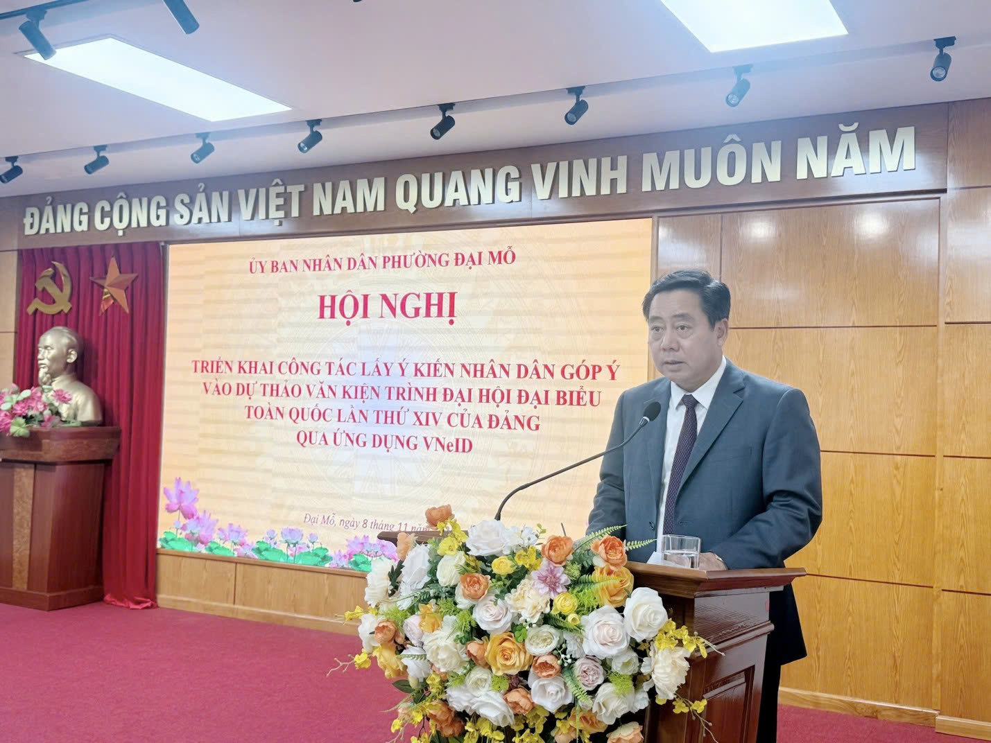 Phường Đại Mỗ phát huy dân chủ, lấy ý kiến nhân dân góp ý dự thảo Văn kiện Đại hội XIV của Đảng