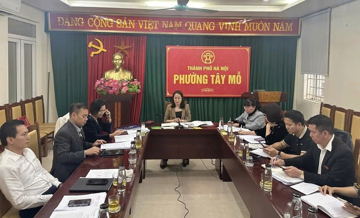Đảng ủy phường Tây Mỗ thống nhất nhiều nội dung quan trọng phục vụ công tác xây dựng Đảng và kiện toàn tổ chức bộ máy