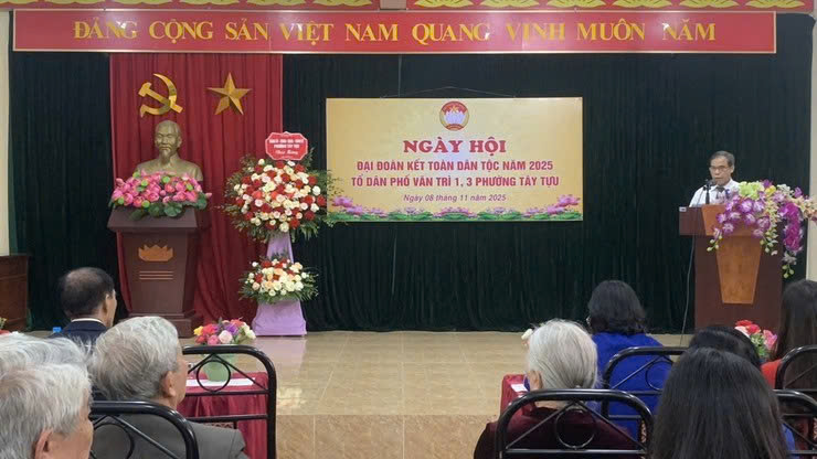 Lan tỏa tinh thần đại đoàn kết từ cơ sở, xây dựng cộng đồng Văn Trì (phường Tây Tựu) đoàn kết - nghĩa tình - phát triển