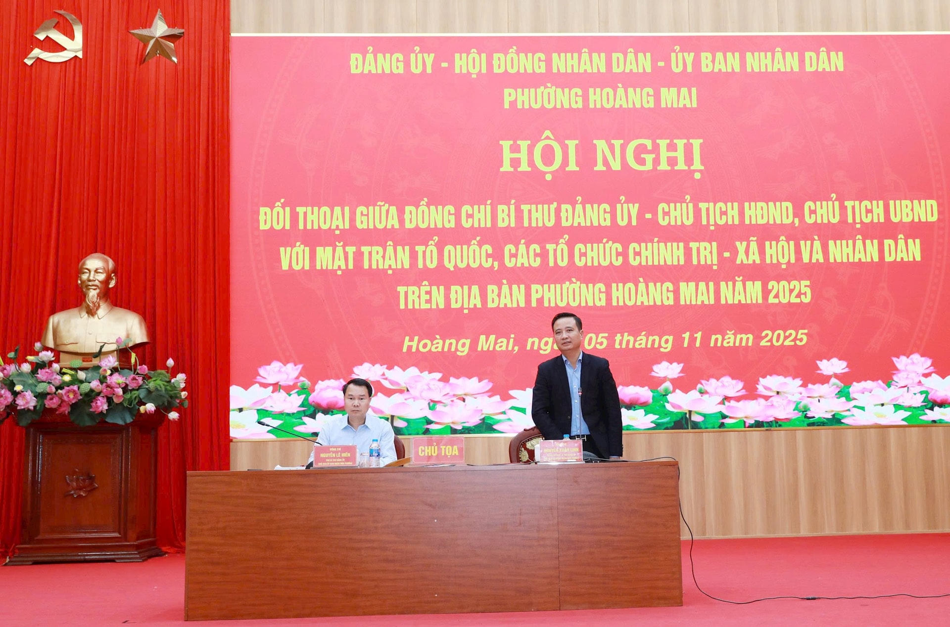Phường Hoàng Mai đối thoại trực tiếp với Nhân dân, tập trung tháo gỡ vướng mắc về đất đai, hạ tầng và an sinh