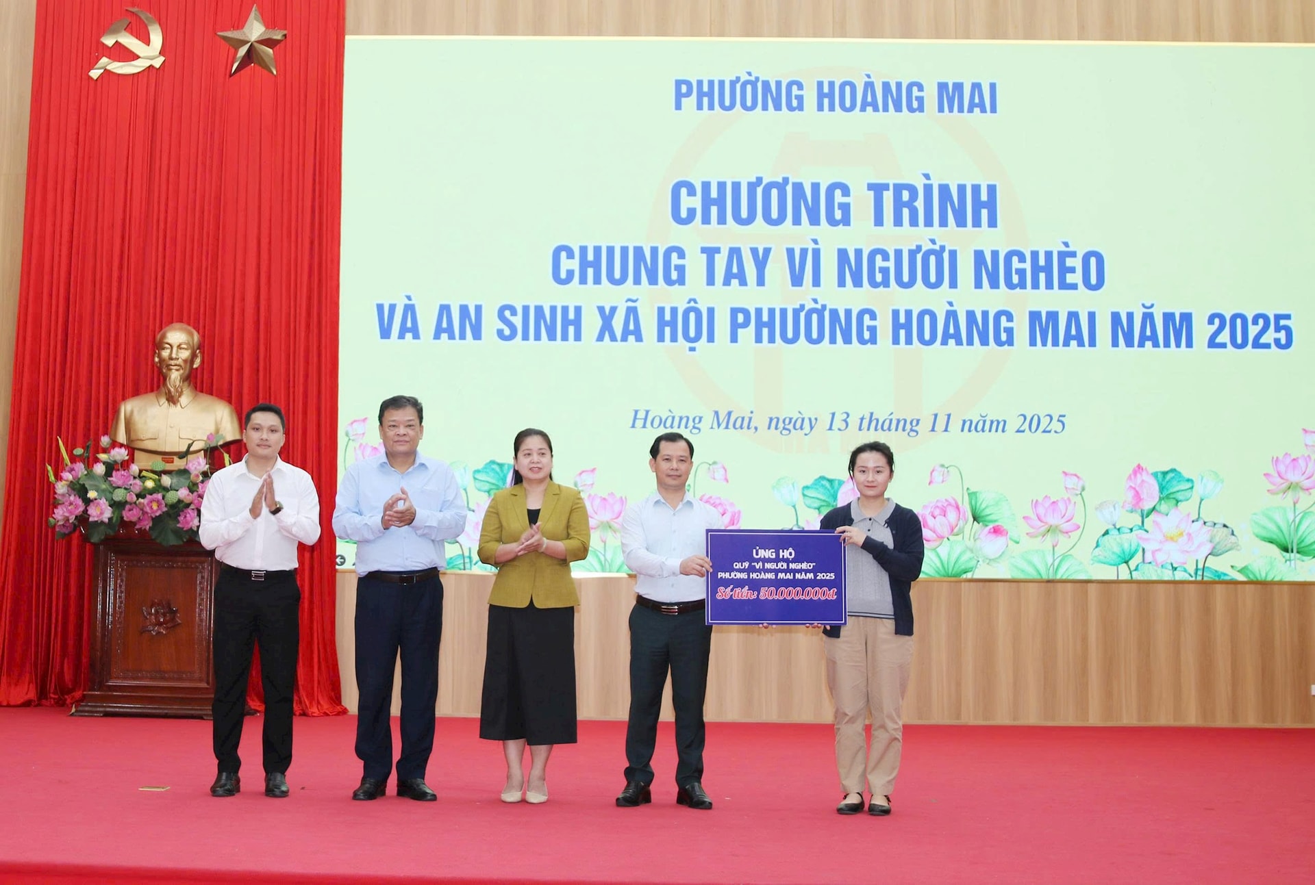 Phường Hoàng Mai lan tỏa tinh thần sẻ chia qua chương trình “Chung tay vì người nghèo và an sinh xã hội”