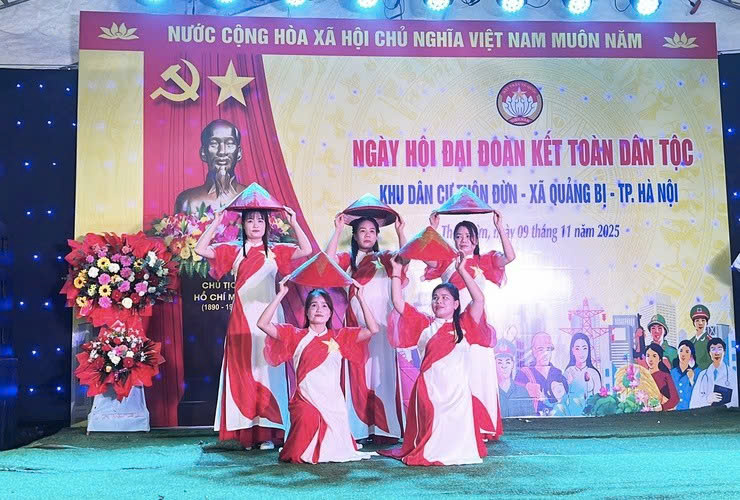Xã Quảng Bị rộn ràng Ngày hội Đại đoàn kết toàn dân tộc, lan tỏa tinh thần gắn kết cộng đồng