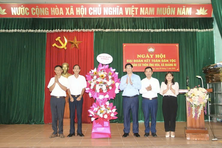 Xã Quảng Bị tổ chức Ngày hội Đại đoàn kết toàn dân tộc, lan tỏa tinh thần đoàn kết, gắn bó cộng đồng