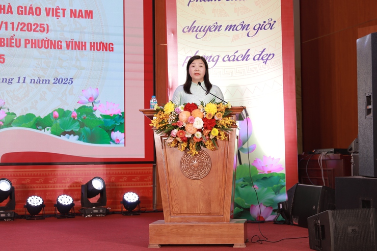 Phường Vĩnh Hưng tri ân nhà giáo, lan tỏa giá trị tôn sư trọng đạo trong giai đoạn mới