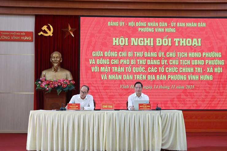 Phường Vĩnh Hưng đối thoại trực tiếp với nhân dân, tháo gỡ vướng mắc trong quá trình phát triển đô thị