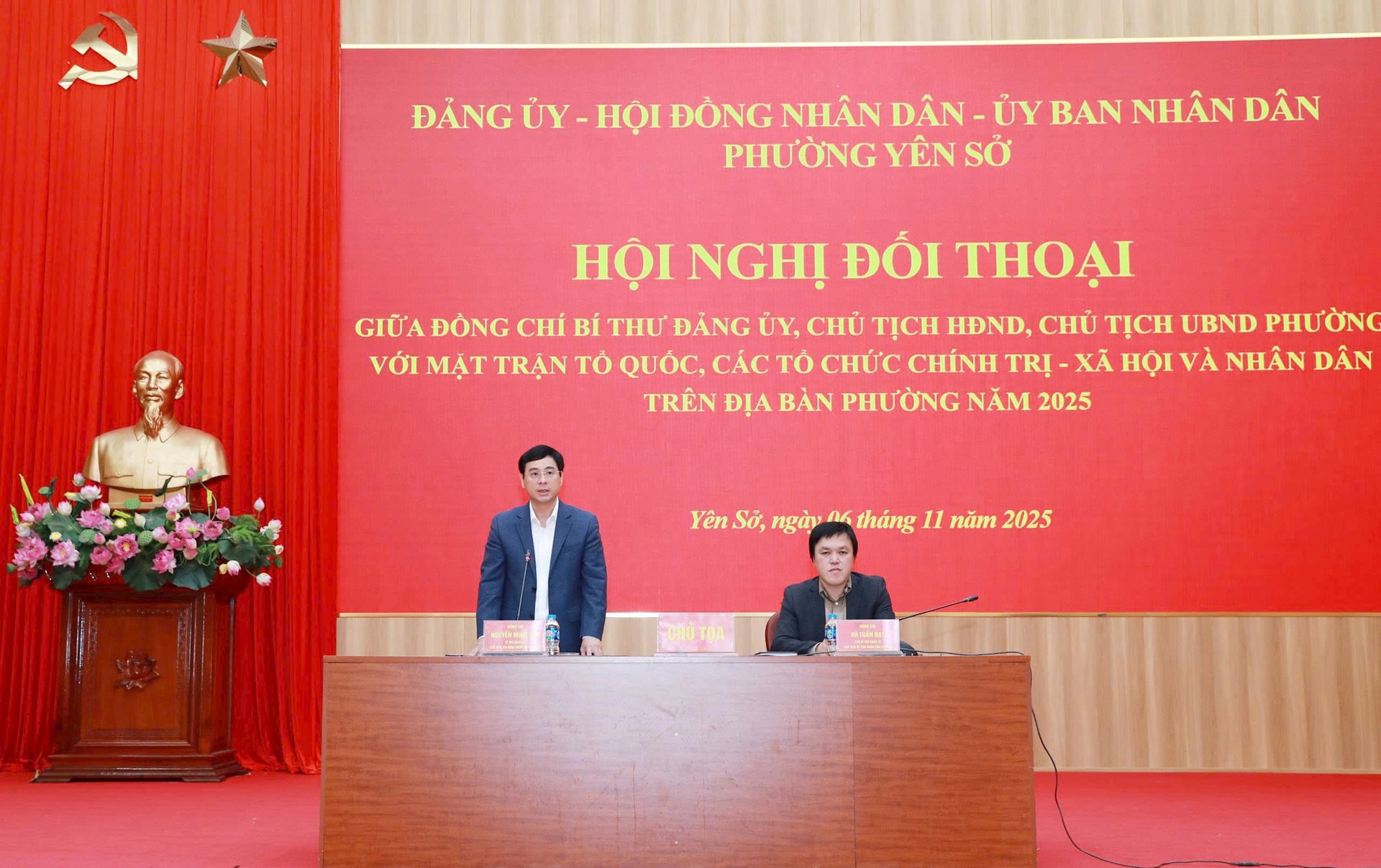 Phường Yên Sở đối thoại trực tiếp với nhân dân, tập trung tháo gỡ vướng mắc về hạ tầng, môi trường và quản lý đô thị