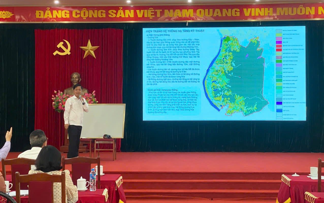 Xã Ba Vì lấy ý kiến rộng rãi về nhiệm vụ quy hoạch chung, định hướng phát triển bền vững giai đoạn mới