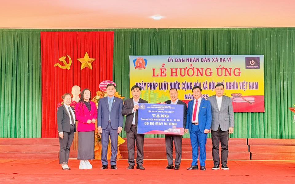 Xã Ba Vì hưởng ứng Ngày Pháp luật Việt Nam 2025: Lan tỏa tinh thần thượng tôn pháp luật trong trường học