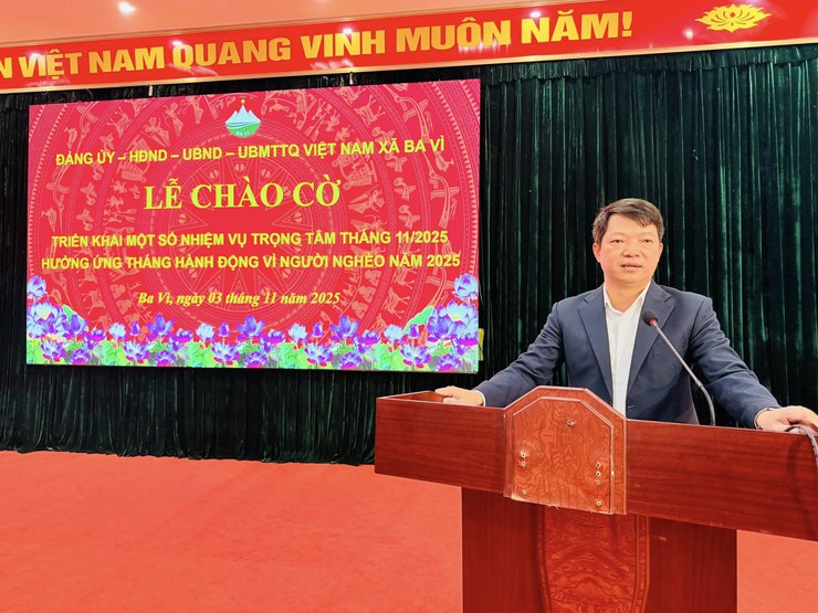 Xã Ba Vì phát động Tháng hành động vì người nghèo năm 2025, quyết tâm chăm lo an sinh xã hội