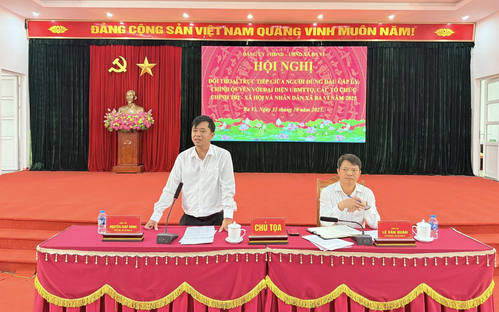 Đối thoại trực tiếp, tăng cường gắn kết giữa chính quyền và nhân dân xã Ba Vì