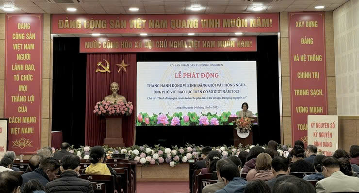 Phường Long Biên phát động Tháng hành động vì bình đẳng giới và phòng, chống bạo lực trên cơ sở giới năm 2025