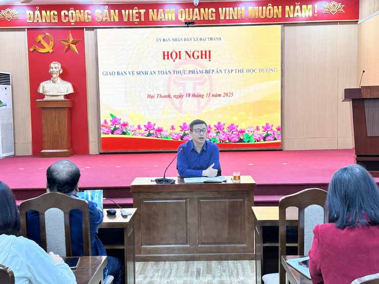 Xã Đại Thanh siết chặt quản lý an toàn thực phẩm trong trường học, bảo đảm bữa ăn an toàn cho học sinh