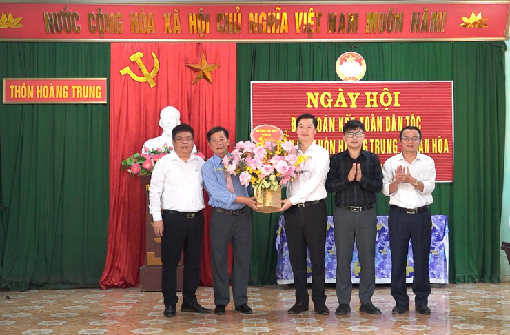 Thôn Hoàng Trung (xã Dân Hoà) lan tỏa tinh thần đại đoàn kết trong Ngày hội toàn dân năm 2025