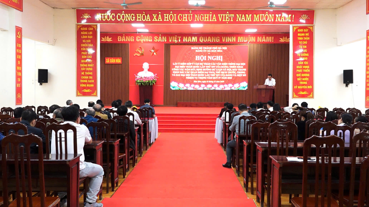 Đảng ủy xã Dân Hòa phát huy trí tuệ Nhân dân, tạo đồng thuận xã hội hướng tới Đại hội XIV của Đảng