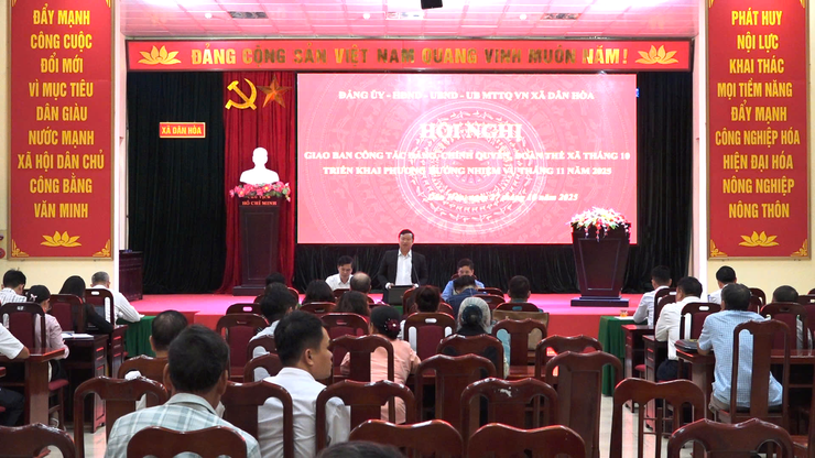 Xã Dân Hòa tập trung triển khai đồng bộ nhiệm vụ trọng tâm tháng 11, quyết tâm hoàn thành mục tiêu năm 2025