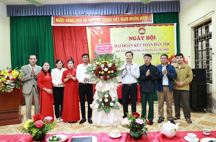 Ngày hội Đại đoàn kết lan tỏa tinh thần gắn bó, đồng thuận tại thôn Phú Lương Hạ và thôn Quảng Nguyên (xã Ứng Thiên)
