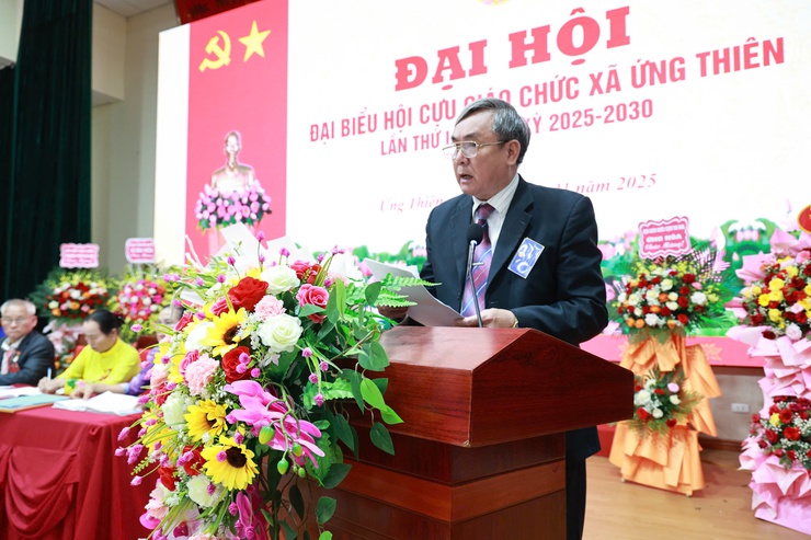 Đại hội Hội Cựu giáo chức xã Ứng Thiên nhiệm kỳ 2025-2030: Phát huy trí tuệ, kinh nghiệm, tiếp nối truyền thống hiếu học