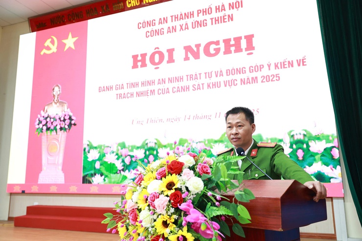 Xã Ứng Thiên tăng cường giải pháp giữ vững an ninh trật tự từ cơ sở