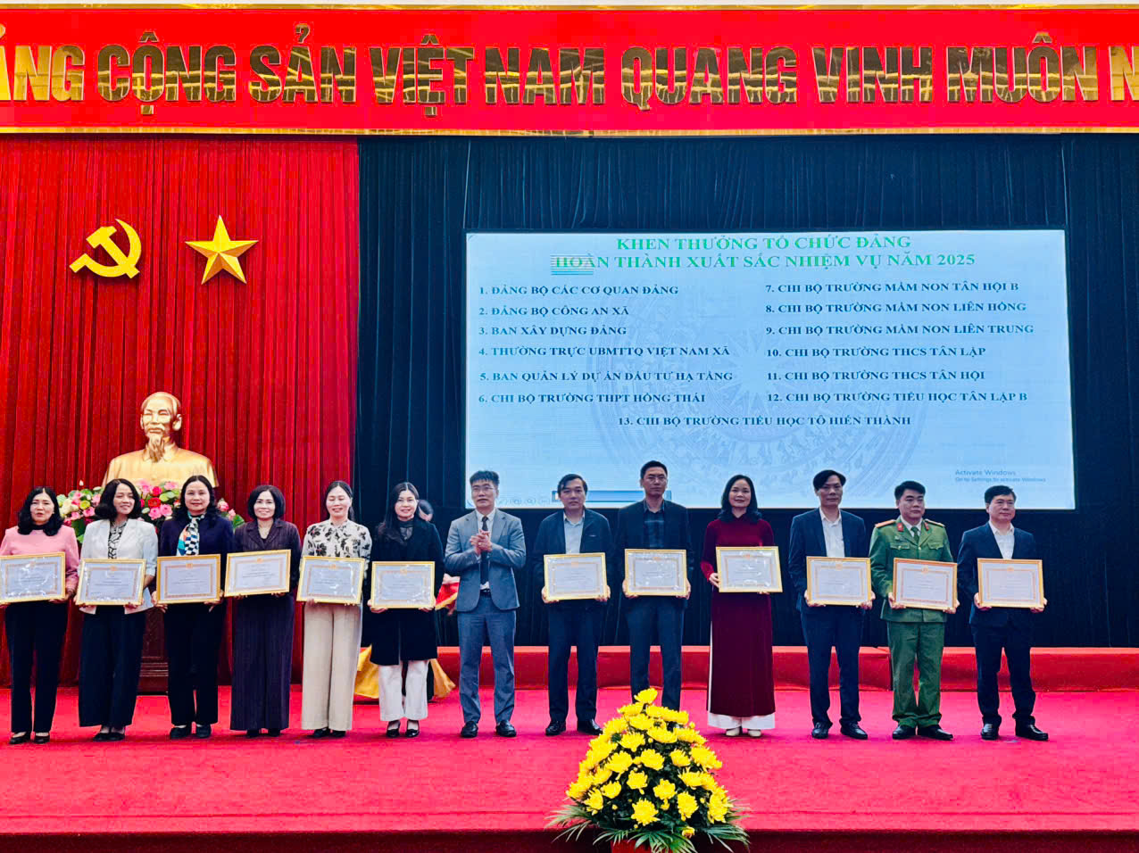 Xã Ô Diên tổng kết công tác xây dựng Đảng năm 2025