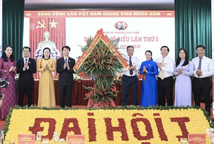 Đại hội Đảng bộ phường Kiến Hưng lần thứ I: Đặt mục tiêu trở thành đô thị vệ tinh kiểu mẫu đến năm 2030