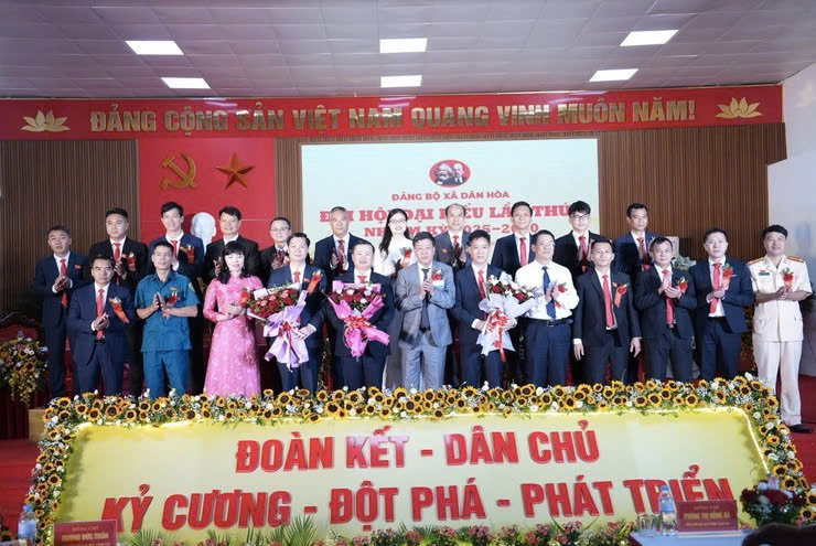 Đại hội Đảng bộ xã Dân Hòa lần thứ I: Đoàn kết vươn mình trong giai đoạn 2025-2030