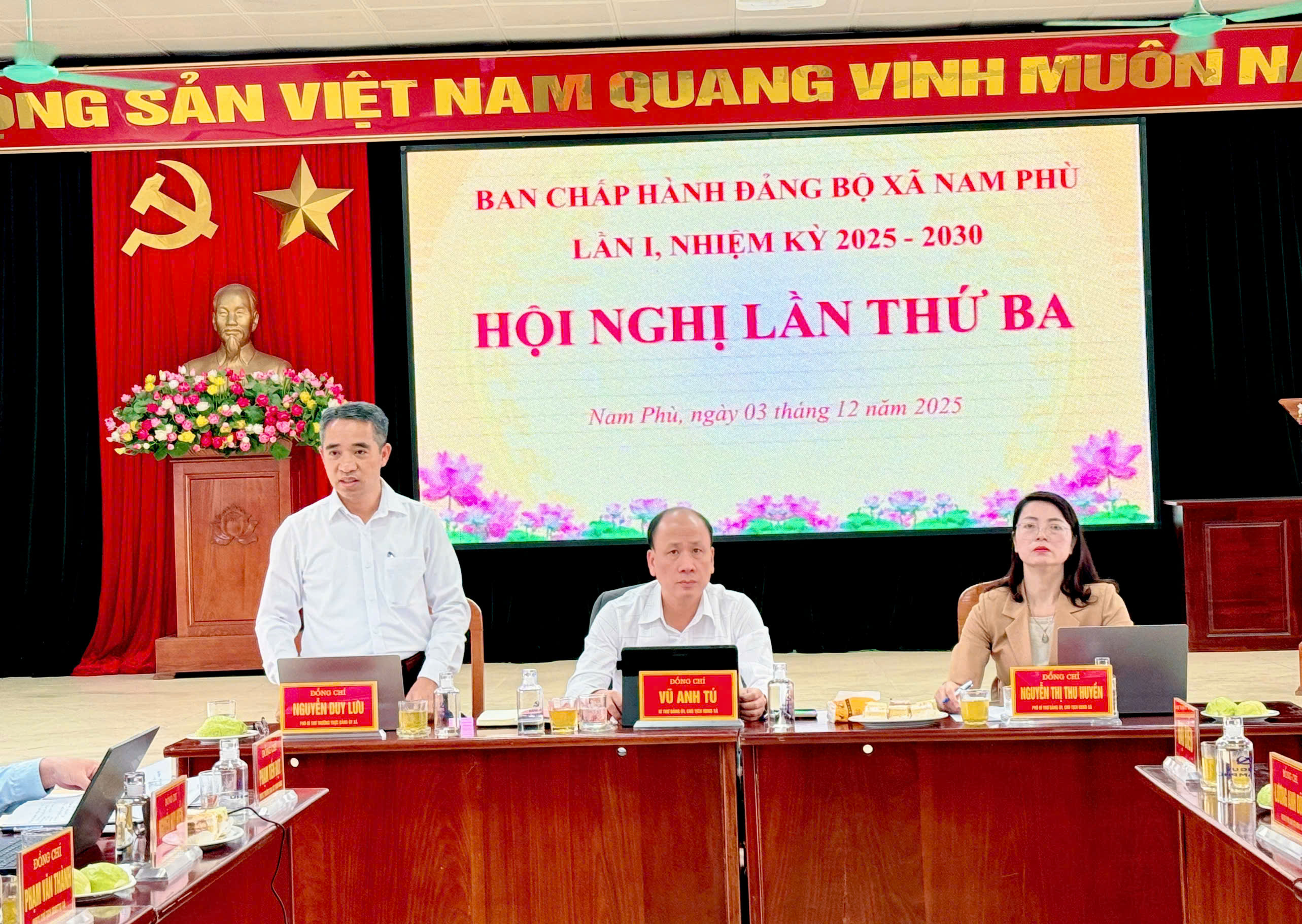 Đảng bộ xã Nam Phù tăng tốc thực hiện nhiệm vụ cuối năm, chủ động chuẩn bị cho năm 2026