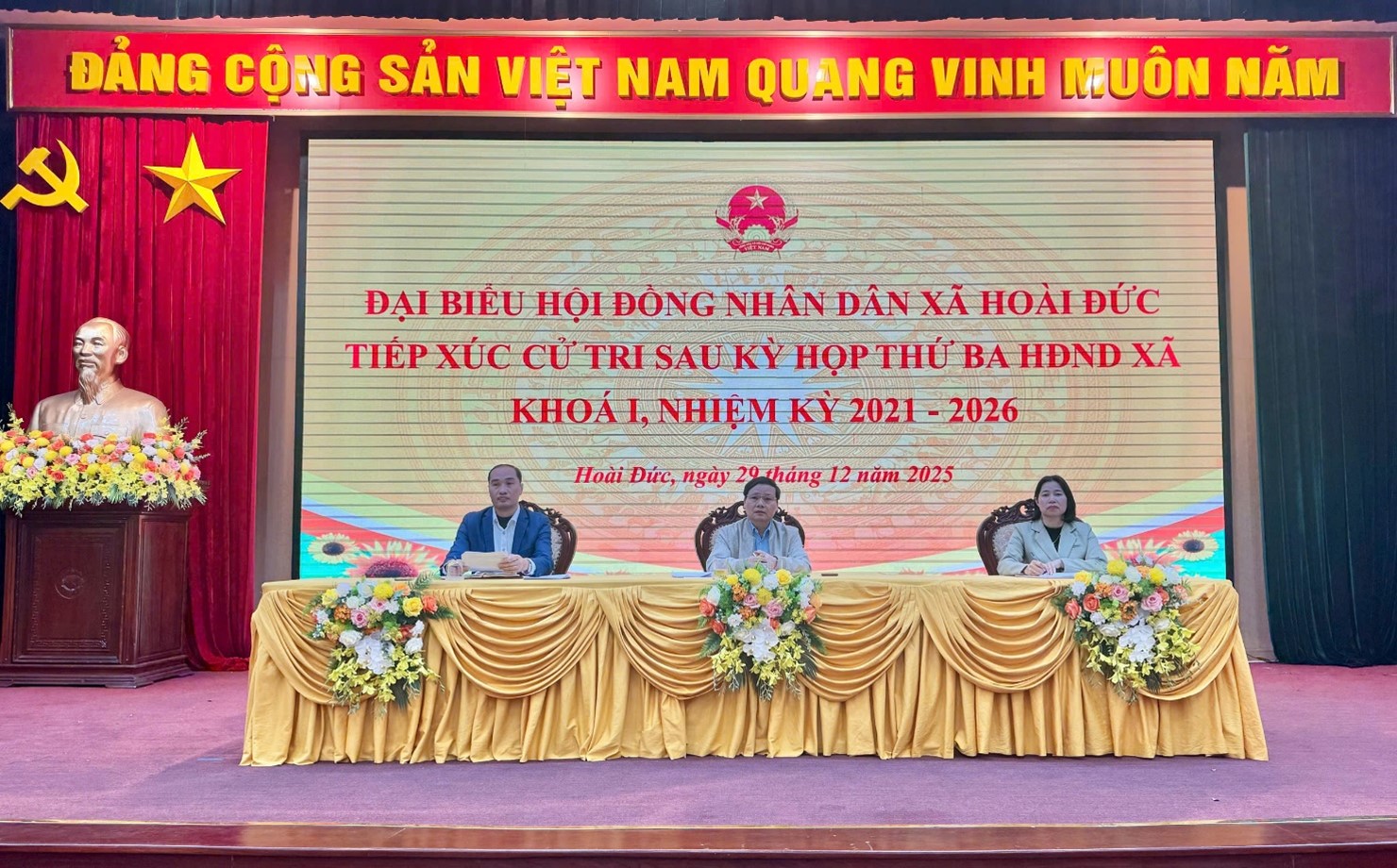 HĐND xã Hoài Đức tổ chức tiếp xúc cử tri sau kỳ họp thứ 3