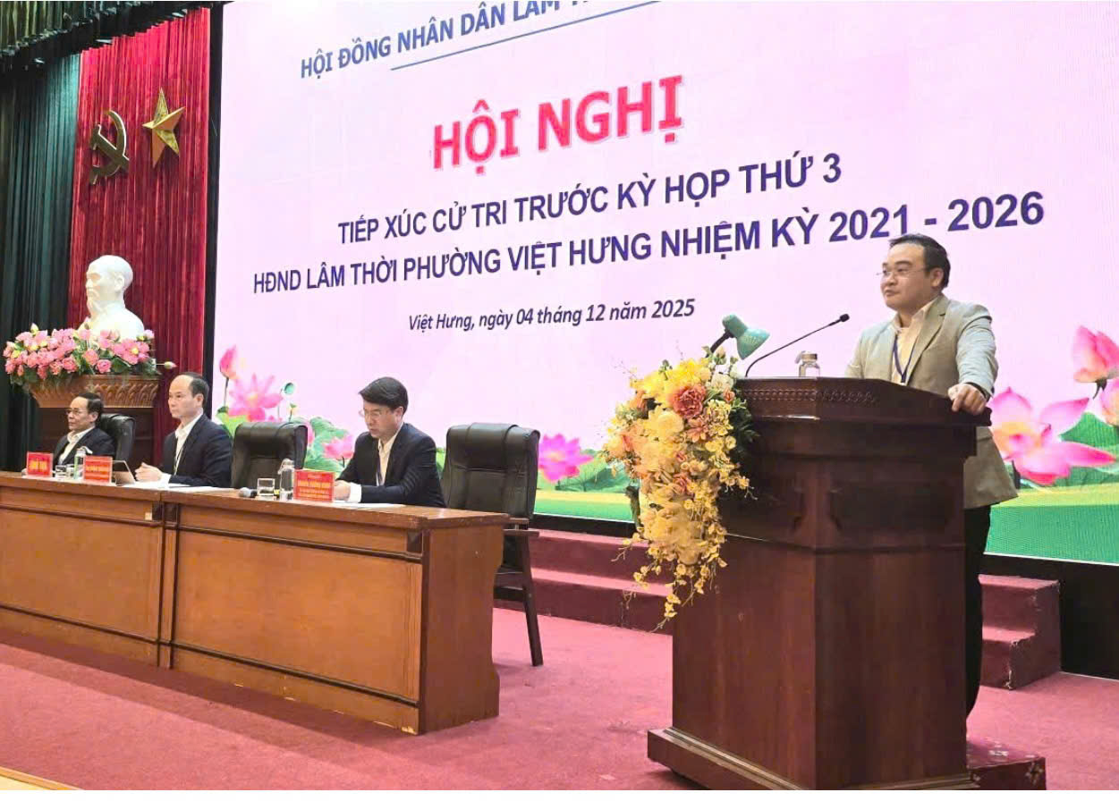Phường Việt Hưng: Tổ chức tiếp xúc cử tri chuẩn bị cho kỳ họp thứ ba HĐND phường